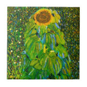 Sonnenblume-Fliese Gustav Klimt Fliese (Vorderseite)