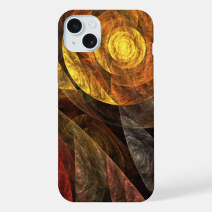 Sonnenblume Floral Moderne Abstrakte Kunst Muster iPhone 15 Plus Hülle