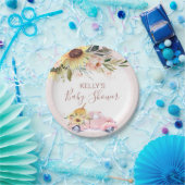 Sonnenblume Floral Pumpkin Truck Kinderdusche Pappteller (Party)