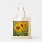 Sonnenblume floral tragetasche (Rückseite)