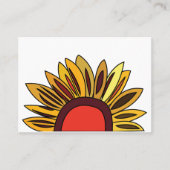 Sonnenblume Florist Visitenkarte (Vorderseite)