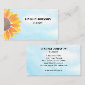 Sonnenblume Florist Visitenkarte (Vorne/Hinten)