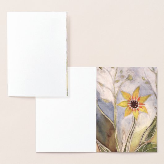 Sonnenblume Folienkarte (Anzeige)