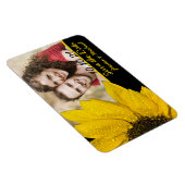 Sonnenblume-Foto, das Save the Date Magneten Magnet (Rechte Seite)
