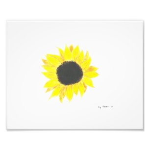 Sonnenblume-Foto-Papier-Kunst Fotodruck