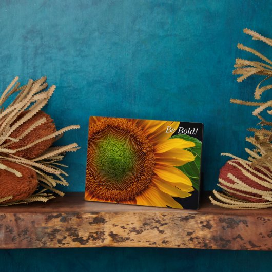 Sonnenblume Fotoplatte (Seite)