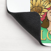 Sonnenblume Frau — Blühen! Mousepad (Ecke)