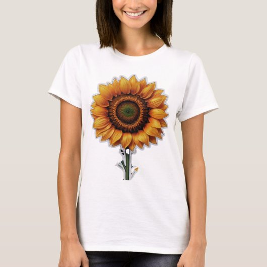 Sonnenblume | Frauen Basic T-Shirt (Vorderseite)