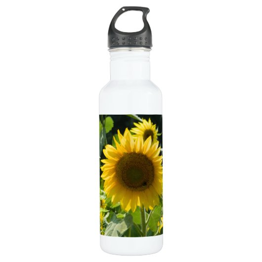 Sonnenblume Freiheit Trinkflasche (Vorderseite)