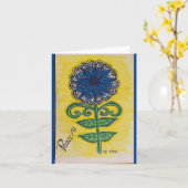 Sonnenblume für den Frieden Karte (Gelbe Blume)