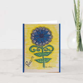 Sonnenblume für den Frieden Karte