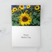 Sonnenblume für Mama Karte (Innenseite)