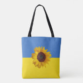 Sonnenblume für ukrainisches Design Tasche (Rückseite)