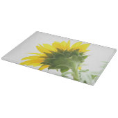 Sonnenblume Fuzz Glas Schneidebrett (Ecke)