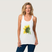 Sonnenblume Fuzz Tank Top (Vorderseite Vollansicht)