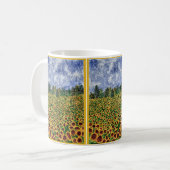 Sonnenblume-Galaxie Kaffeetasse (Vorderseite Links)