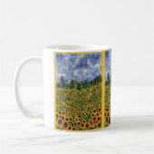 Sonnenblume-Galaxie Kaffeetasse (Links)