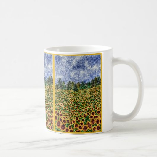 Sonnenblume-Galaxie Kaffeetasse (Rechts)