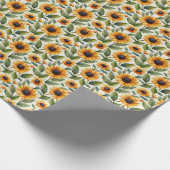 Sonnenblume Geburtstag Geschenkpapier Wrapping (Ecke)