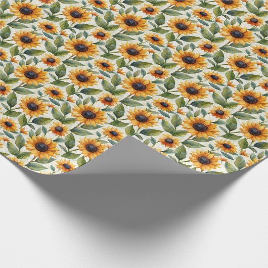 Sonnenblume Geburtstag Geschenkpapier Wrapping (Ecke)