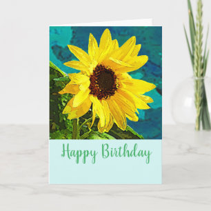 Sonnenblume Geburtstag Karte
