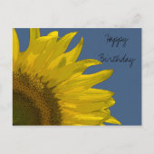 Sonnenblume Geburtstag Postkarte (Vorderseite)