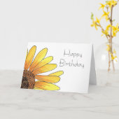 Sonnenblume-Geburtstags-Karte Karte (Gelbe Blume)