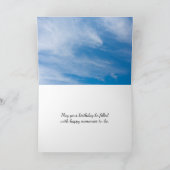 Sonnenblume Geburtstagsherz Karte (Innenseite)