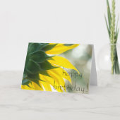 Sonnenblume Geburtstagskarte Karte (Vorderseite)