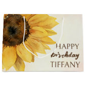 Sonnenblume Geburtstagssonne Große Geschenktüte (Vorderseite)