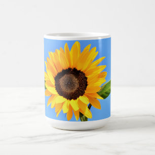 Sonnenblume gegen Sonne auf Blue Sky Kaffeepause T Kaffeetasse