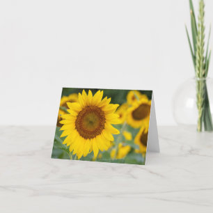Sonnenblume geklappt Dankeschön Karte