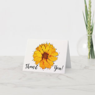 Sonnenblume geklappt Dankeschön Karte