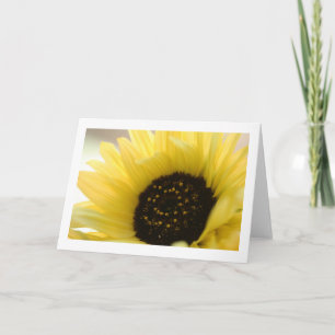Sonnenblume geklappte leere Grußkarte Karte