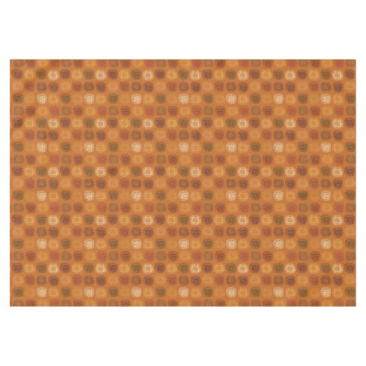 Sonnenblume-Gekritzel Earthtone von Hand Tischdecke (Vorderseite (Horizontal))