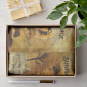 Sonnenblume Gelb Schönes Land Ephemere Skript Seidenpapier (Geschenk)