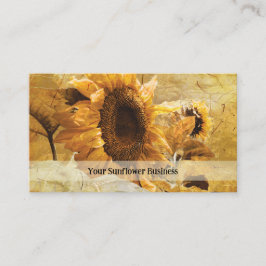 Sonnenblume Gelb Schönes rustikales Land Blume Visitenkarte