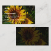 Sonnenblume-Gelb Visitenkarte (Vorne/Hinten)