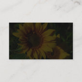 Sonnenblume-Gelb Visitenkarte (Rückseite)