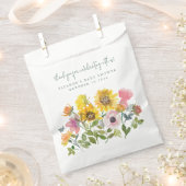 Sonnenblume Gelb Wasserfarbe Blumenblütendusche Geschenktütchen (Ausgeschnitten)