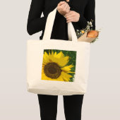 Sonnenblume Gelbe Blume Jumbo Stoffbeutel (Vorderseite (Produkt))