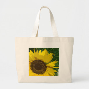 Sonnenblume Gelbe Blume Jumbo Stoffbeutel