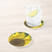 Sonnenblume Gelbe Blume Name Blume Getränkeuntersetzer (Seite)