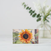 Sonnenblume Gelbe Orangenbäume Visitenkarte (Stehend Vorderseite)