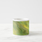 Sonnenblume Gelbe Wavy Textur Espressotasse (Vorderseite)