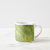Sonnenblume Gelbe Wavy Textur Espressotasse (Rechts)
