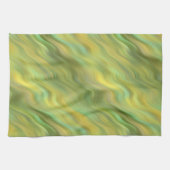 Sonnenblume Gelbe Wavy Textur Küchentuch (Horizontal)
