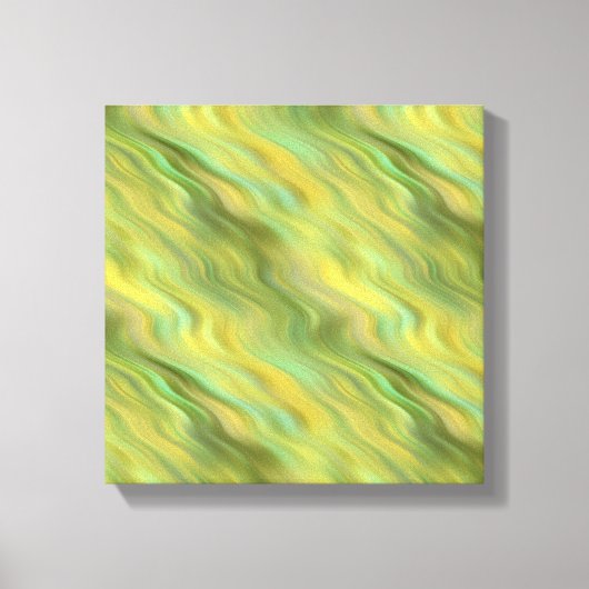 Sonnenblume Gelbe Wavy Textur Leinwanddruck (Vorderseite)