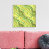 Sonnenblume Gelbe Wavy Textur Leinwanddruck (Insitu (Wohnzimmer))