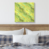 Sonnenblume Gelbe Wavy Textur Leinwanddruck (Insitu (Schlafzimmer))